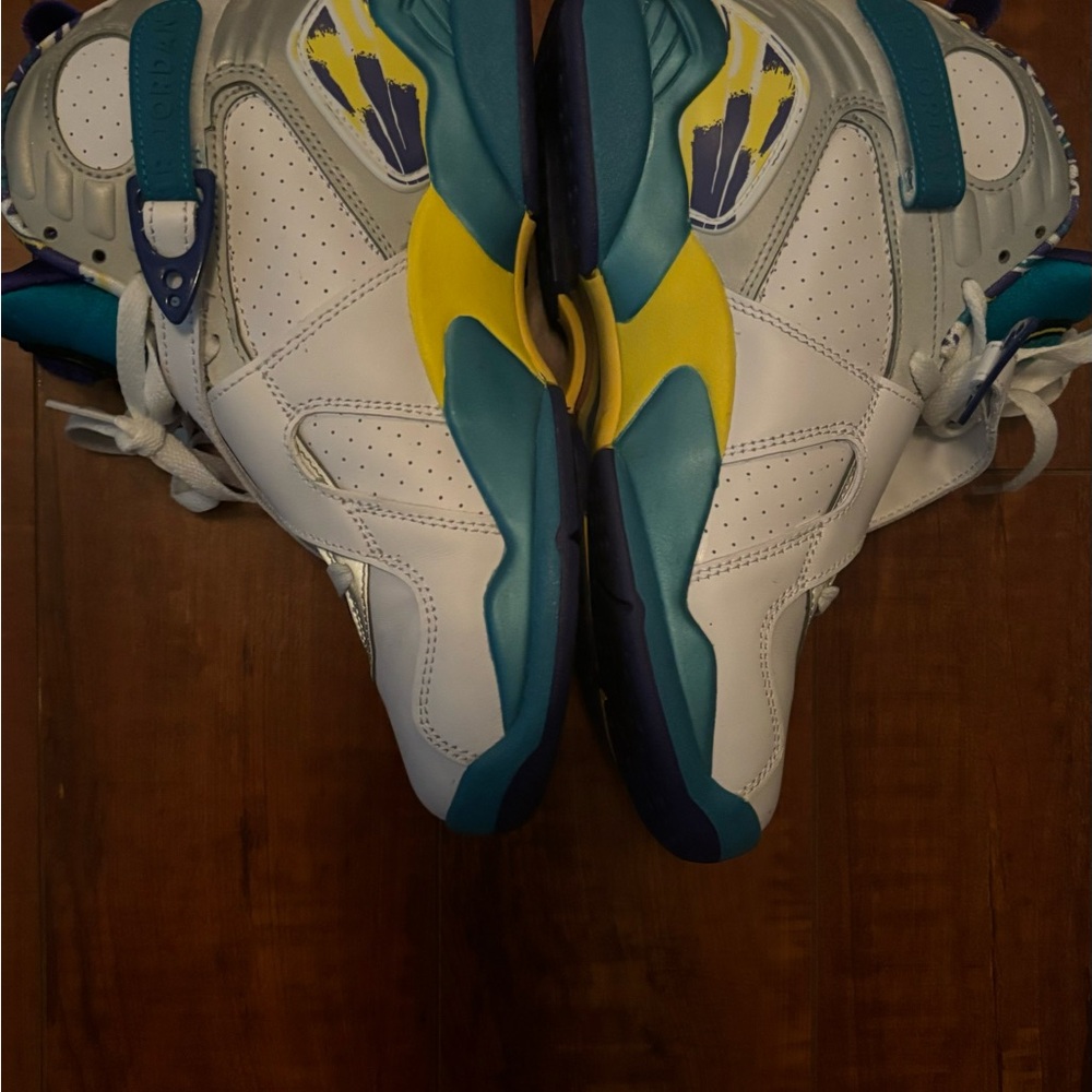 Jordan Women's Sneakers White Blue Yellow